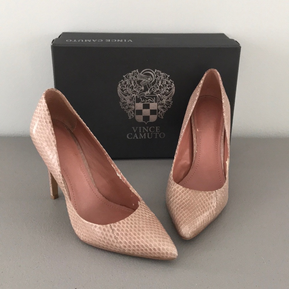 Vince Camuto Blush Snake Pointed Toe Pump